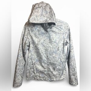 Free‎ Country Women’s Waterproof Packable Rain Jacket Camo Gray Small
